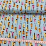 Bomull med turkis gitarer