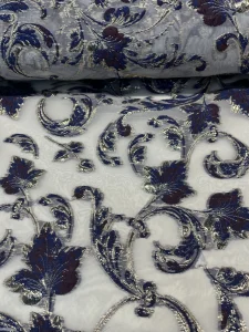 Brokade Organza Fabric - Bilde 3