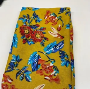 Viskose stykke - Sennepsgul, Svart - Bilde 2