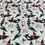 bomullsjersey med havfrue