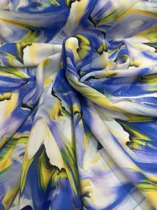 Viskose Blålilla - Fast stoff digital - Bilde 2