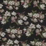 chiffong med blomster