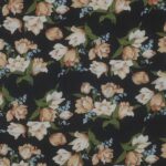 chiffong med blomster