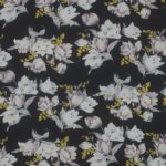 chiffong med blomster